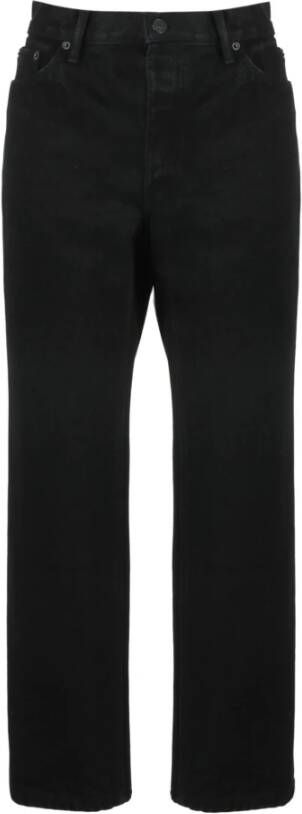 Balenciaga Donkerblauwe Straight Jeans Zwart Dames