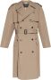 Balenciaga Stijlvolle Double-Breasted Trenchcoat Beige Dames - Thumbnail 1