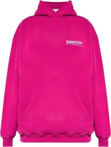 Balenciaga Embroidered hoodie Roze Dames