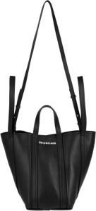 Balenciaga Everyday Small North-South Shoulder Bag In Calkskin Zwart Dames