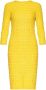 Balenciaga Gele Tweed Midi Dagjurk Geel Dames - Thumbnail 1