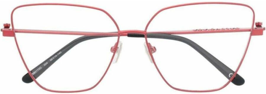 Balenciaga Metalen optische bril voor dames Red Unisex
