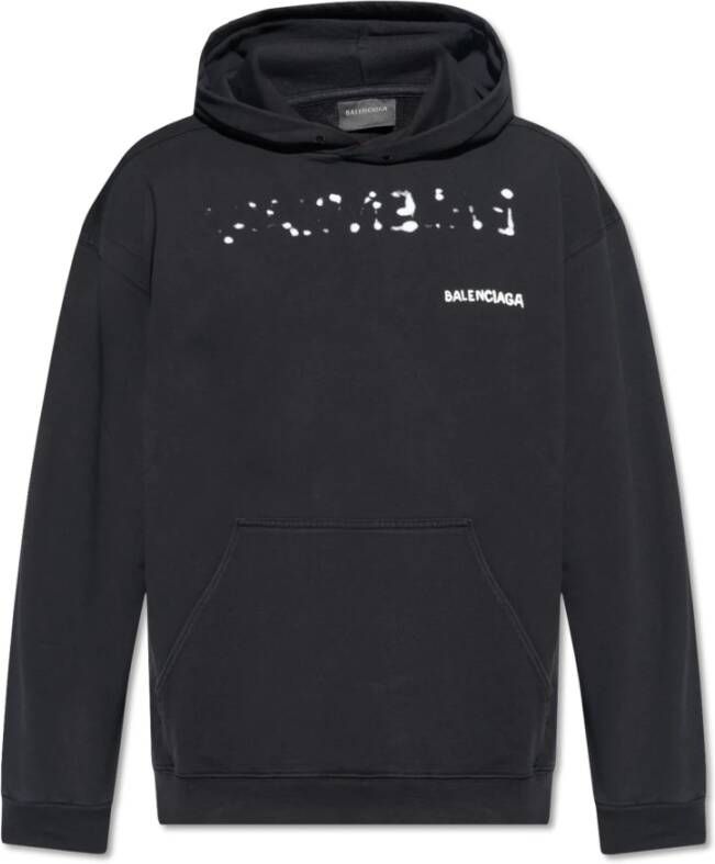 Balenciaga Stijlvolle Sweatshirt Black Heren