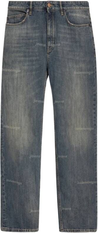 Balenciaga Jeans met vintage-effect Grijs Heren