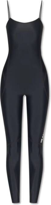 Balenciaga Jumpsuit met logo Zwart Dames