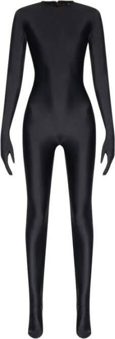 Balenciaga Jumpsuit met ronde nek Zwart Dames