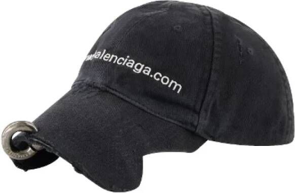 Balenciaga Katoenen hoeden Nieuw met labels Zwart Dames