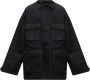 Balenciaga Katoenen Jas met Knoopsluiting Black Heren - Thumbnail 1