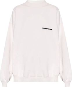 Balenciaga Logo-printed sweatshirt Beige Dames