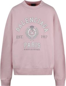 Balenciaga Luxe Upgrade Sweatshirt Roze Dames