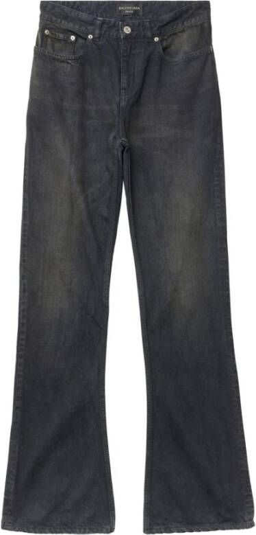 Balenciaga Mid-Rise Boot-Cut Bruine Jeans Bruin Dames
