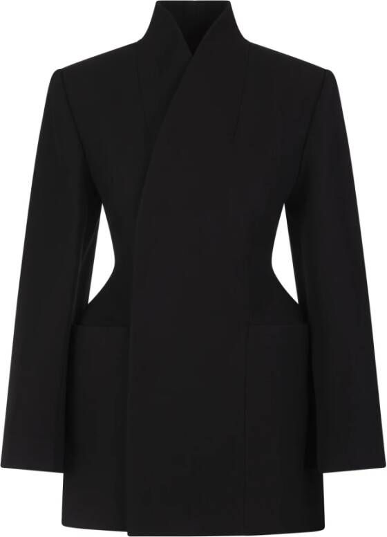 Balenciaga Minimal Hourglass Jacket Zwart Dames