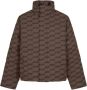 Balenciaga Monogram Gewatteerde Jas Bruin Heren - Thumbnail 1