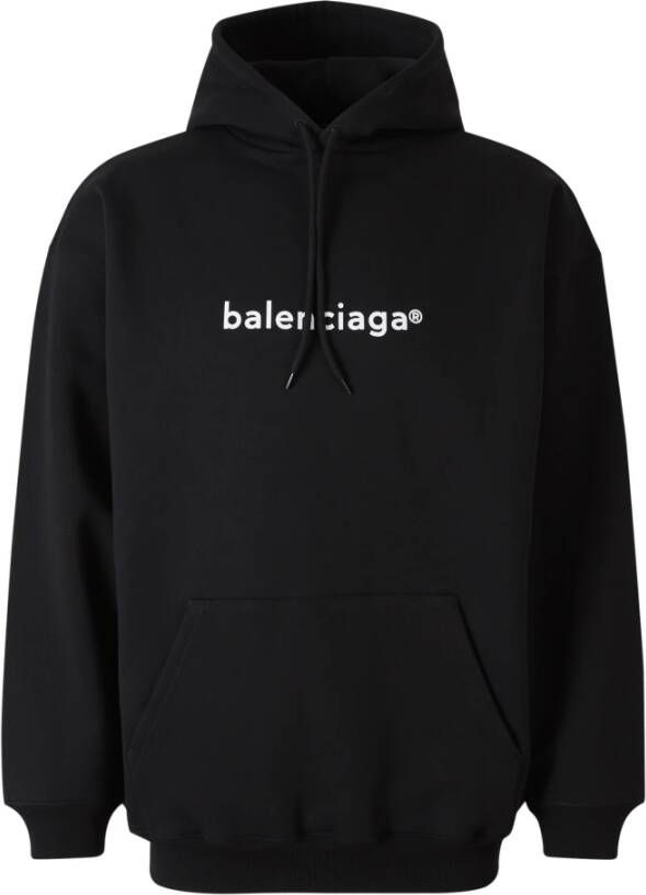 Balenciaga Nieuwe Copyright Medium Fit Hoodie Black Heren