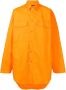 Balenciaga Oversized Katoenen Overhemd Upgrade Oranje Dames - Thumbnail 1