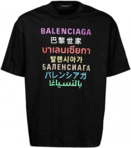 Balenciaga Oversized Logo T-Shirt XS Zwart Heren