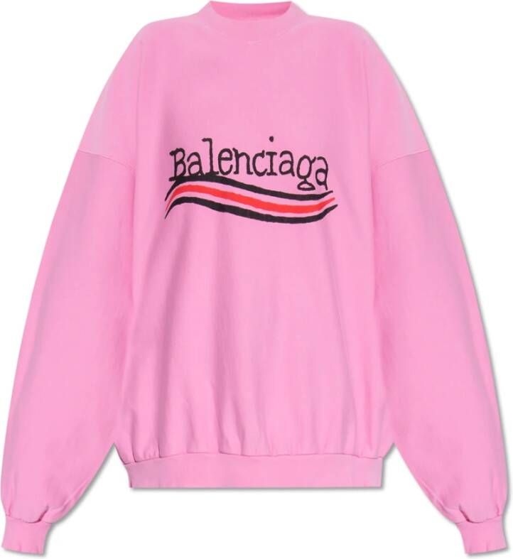 Balenciaga Oversized sweatshirt Roze Dames