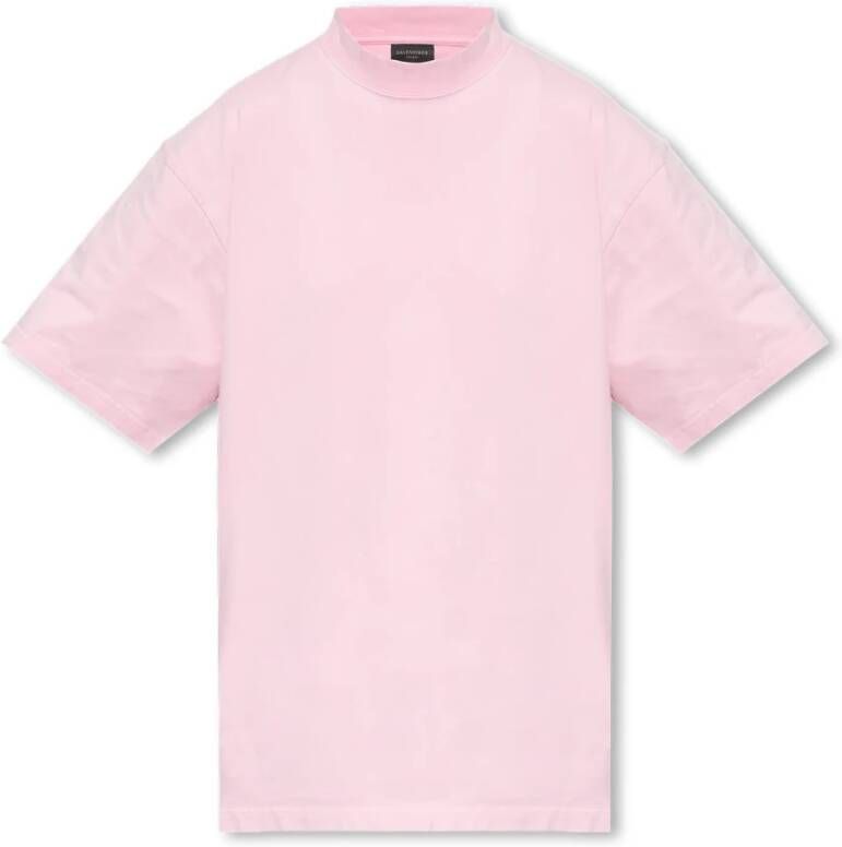 Balenciaga Oversized T-shirt Roze Dames