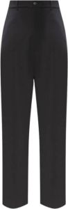 Balenciaga Pleat-front trousers with drop crotch Zwart Dames