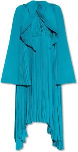 Balenciaga Pleated dress Blauw Dames