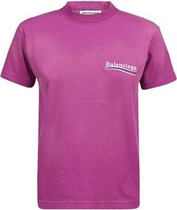 Balenciaga Political Campaign T-Shirt Roze Dames