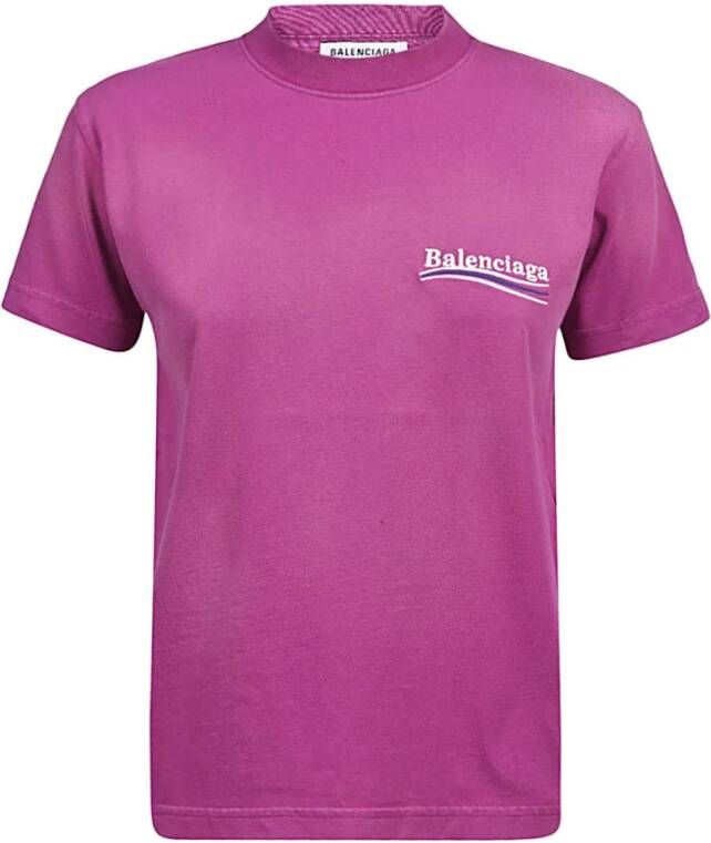 Balenciaga Politieke Campagne T-Shirt Roze Dames