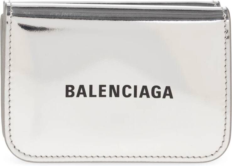Balenciaga Portemonnee met logo Grijs Dames