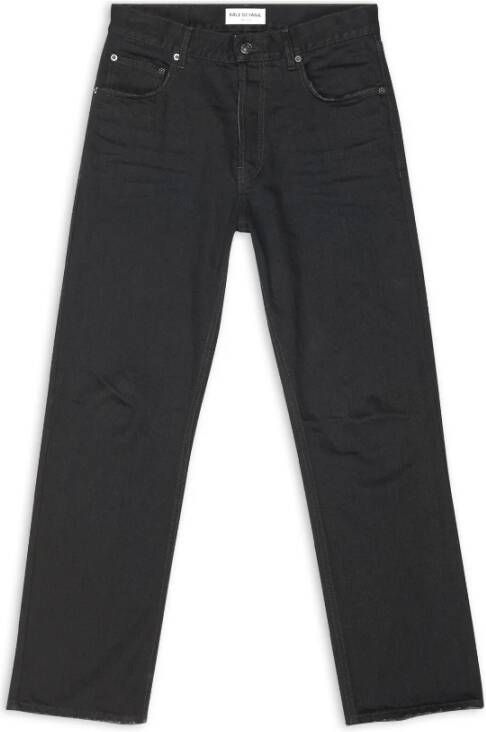 Balenciaga Premium Japanse Denim Straight Jeans Zwart Dames