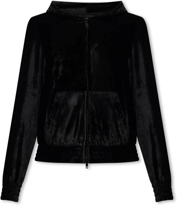 Balenciaga Zip-up Hoodie Black Dames
