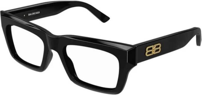 Balenciaga Unisex Bril met Vierkant Acetaat Frame Black Unisex