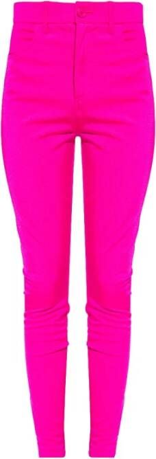 Balenciaga Slim-fit broek Roze Dames