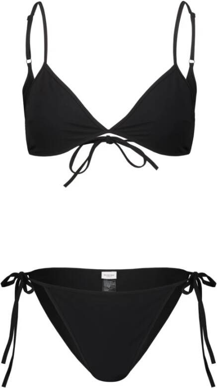 Balenciaga Stijlvol Zwart Spandex Bikini Set Zwart Dames