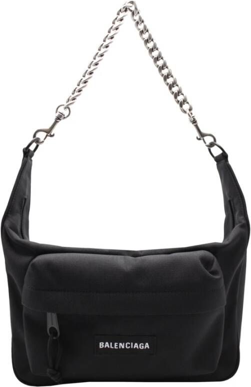 Balenciaga Stijlvolle Raver Medium Tas met Ketting Zwart Dames