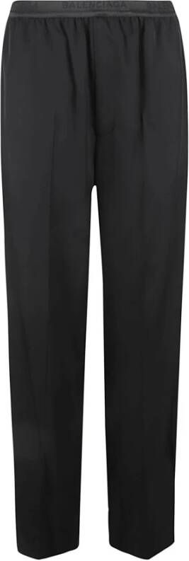Balenciaga Stijlvolle zwarte elastische broek Zwart Dames