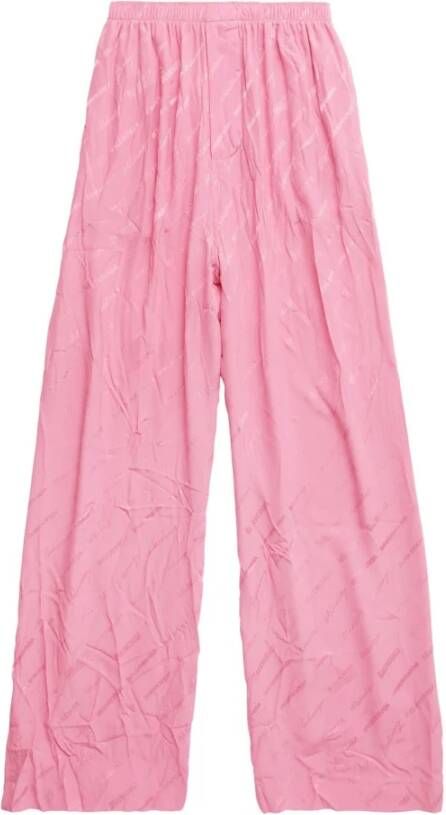 Balenciaga Straight Trousers Roze Dames