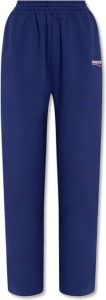 Balenciaga Sweatpants with logo Blauw Dames
