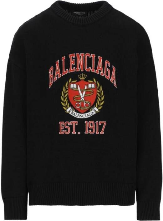 Balenciaga Sweatshirt Zwart Heren