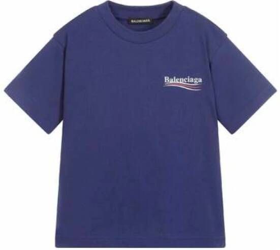 Balenciaga T-shirt Blauw Dames