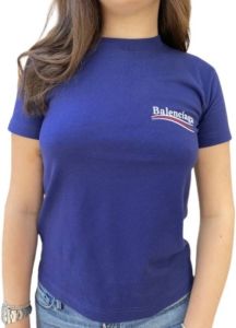 Balenciaga T-shirt Blauw Dames