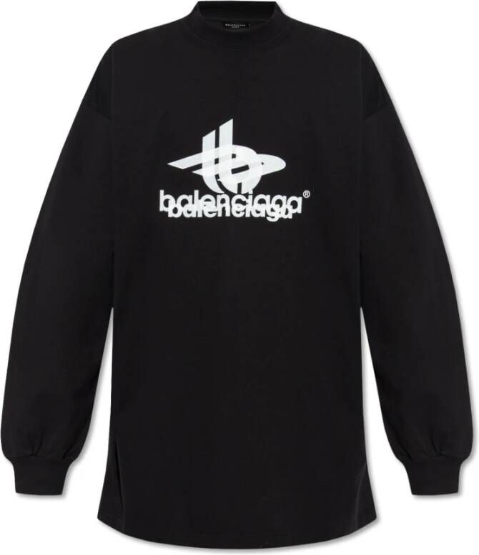 Balenciaga T-shirt met lange mouwen Zwart Heren
