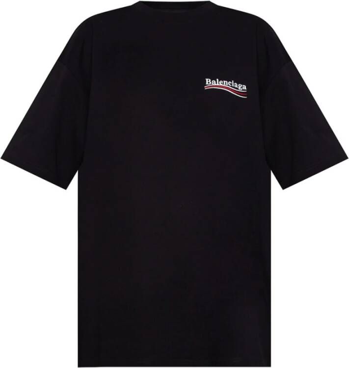 Balenciaga T-shirt met logo Black Dames