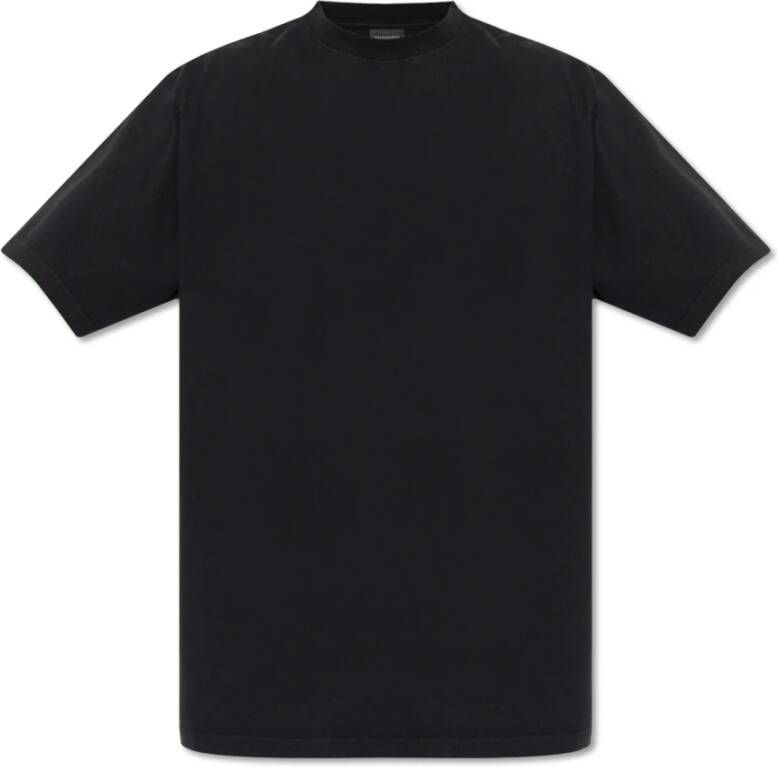Balenciaga T-shirt met logo Zwart Heren