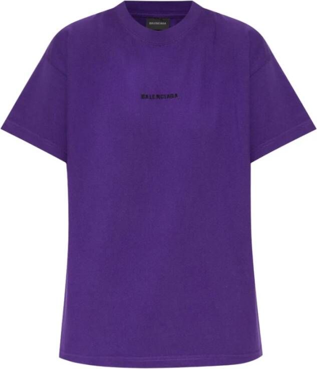 Balenciaga T-shirt Purple Dames