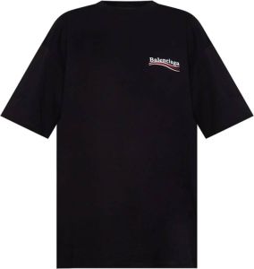 Balenciaga T-shirt with logo Zwart Dames