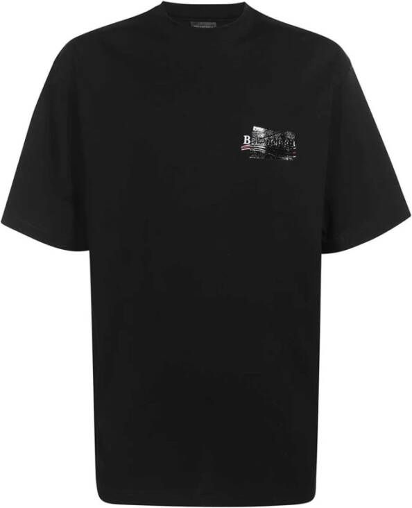 Balenciaga T-shirt Zwart Heren