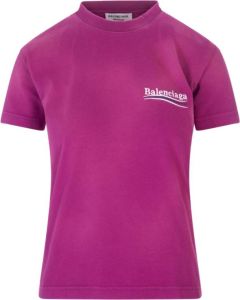 Balenciaga T-shirts and Polos Magenta Roze Dames