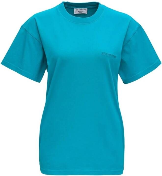 Balenciaga T-Shirts Blauw Dames