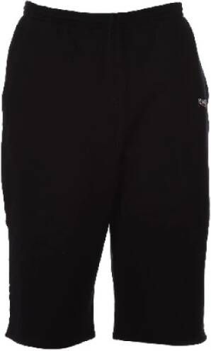 Balenciaga Verhoog je casual look met zwarte fleece shorts voor heren Zwart Heren