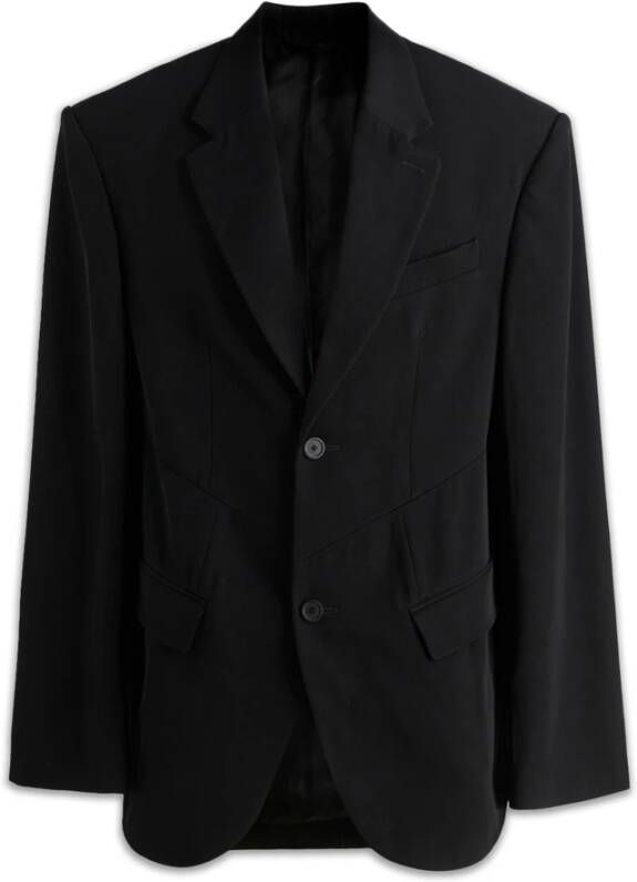 Balenciaga Verhoog je stijl met deze Blazer Vest Jas voor mannen Zwart Heren