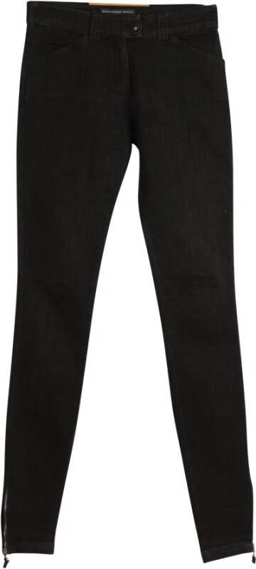 Balenciaga Vintage Balenciaga skinny jeans in zwart katoen Zwart Dames